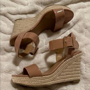 Brash Nude Wedge Sandals